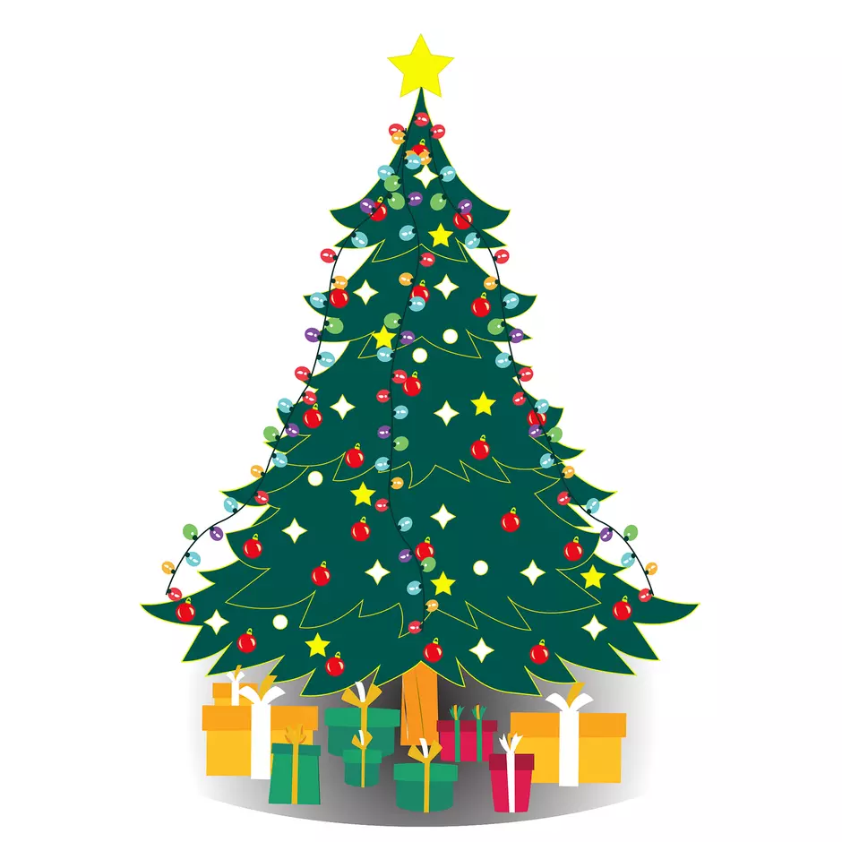 Christmas tree with gifts