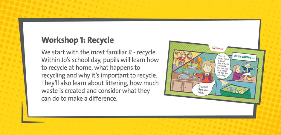 Image to show what workshop 1 about recycling involves
